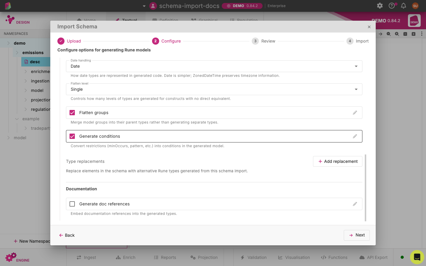 Advanced options - Documentation